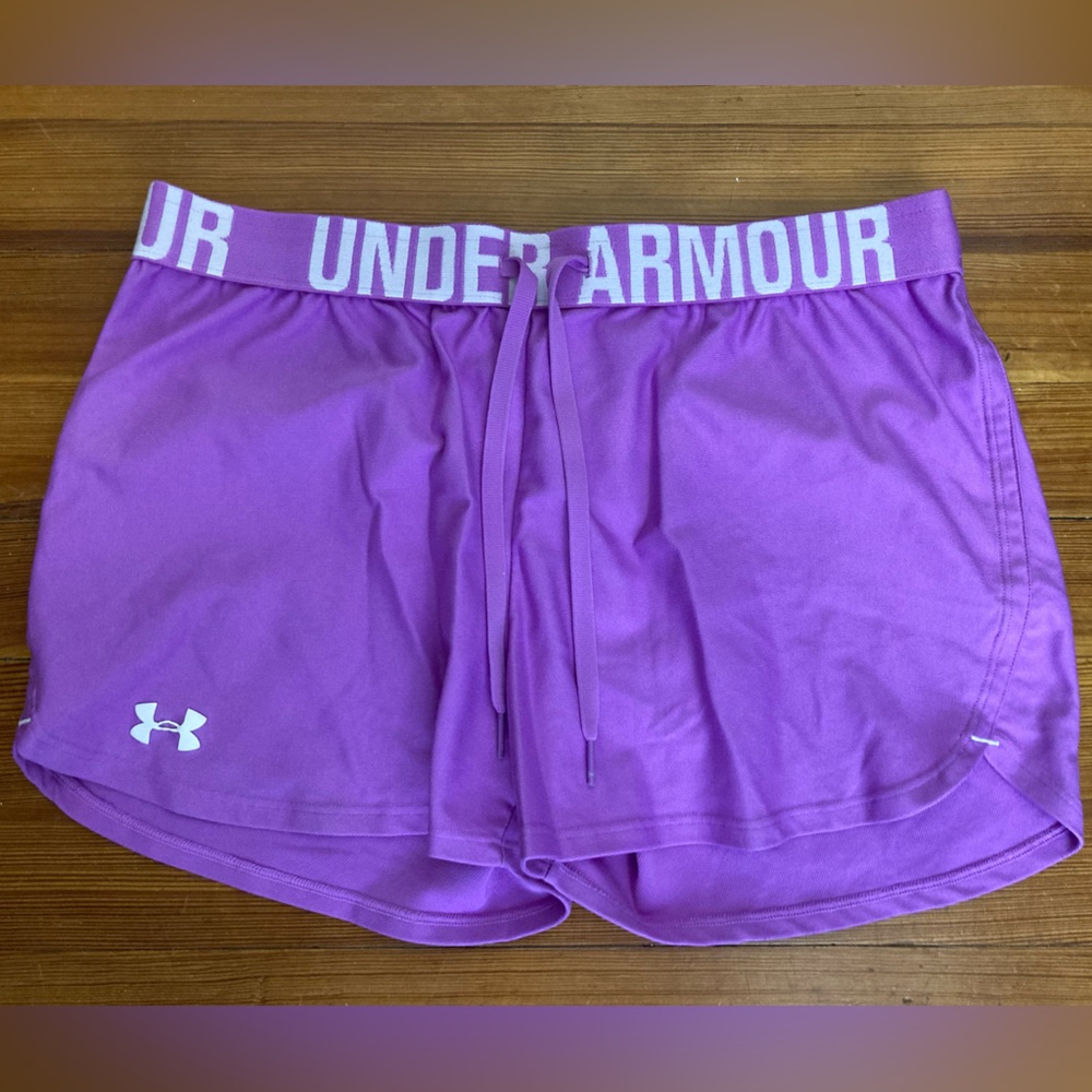 Under Armour Women's Vibrant Purple Athletic Shorts